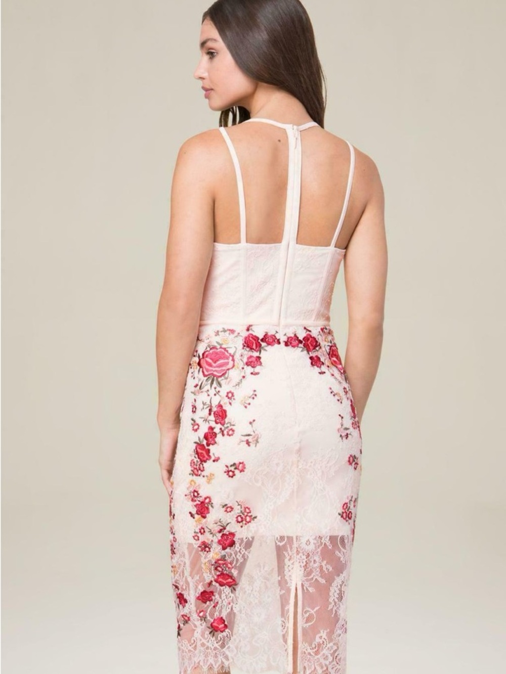 Vintage bebe Maddie Embroidered Midi Dress - Picture 4 of 8